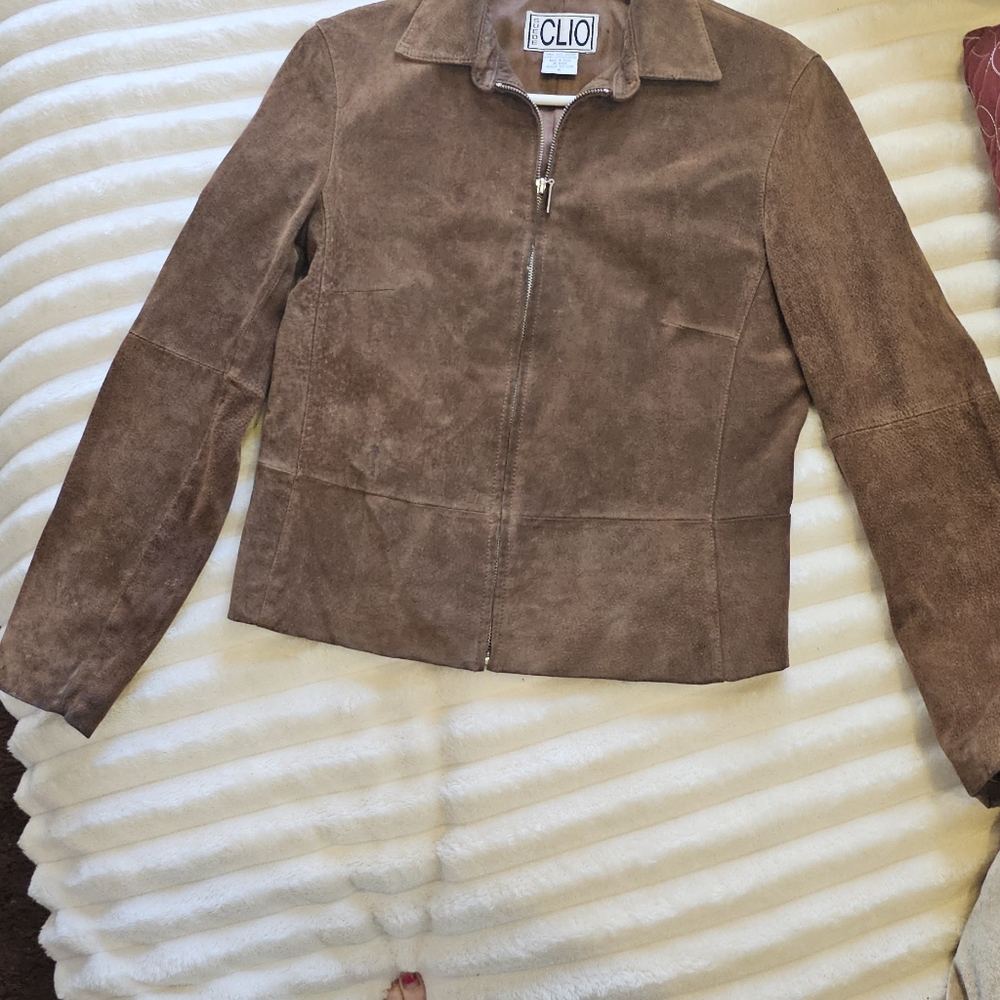 Clio Brown Suede Jacket - image 2